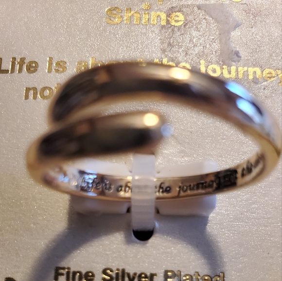 Inscribed Bypass ring - Picture 3 of 3